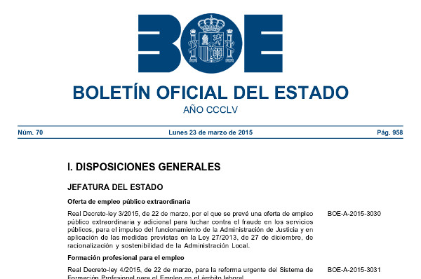 Reforma del sistema de formación profesional para el empleo - Asesoría ...